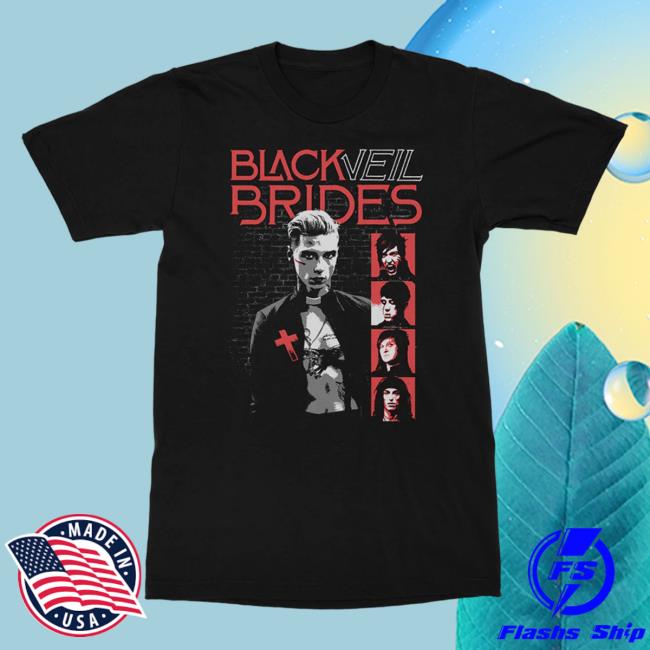 Official Black Veil Brides Merch Store Black Veil Brides Cross T-Shirts Black Veil Brides Clothing Shop