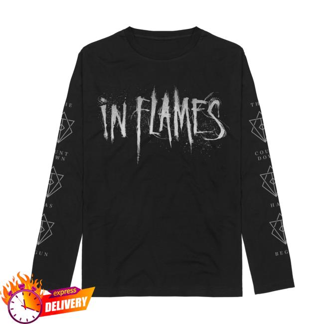 Official In Flames Countdown Long Sleeve Tees
