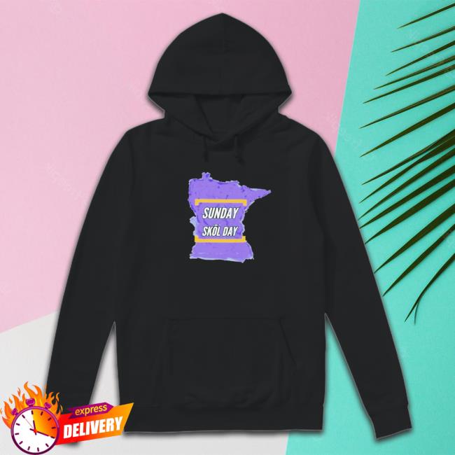 Official Minnesota Vikings Sunday Skol Day Hooded Sweatshirt