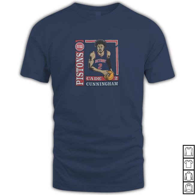 Official Detroit Pistons Wax Pack Cade Cunningham Tee Official Detroit Pistons Wax Pack Cade Cunningham Shirts