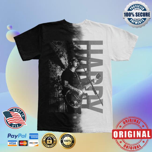 Official Hardy Merch Black & White Split Dye Tee Shirt