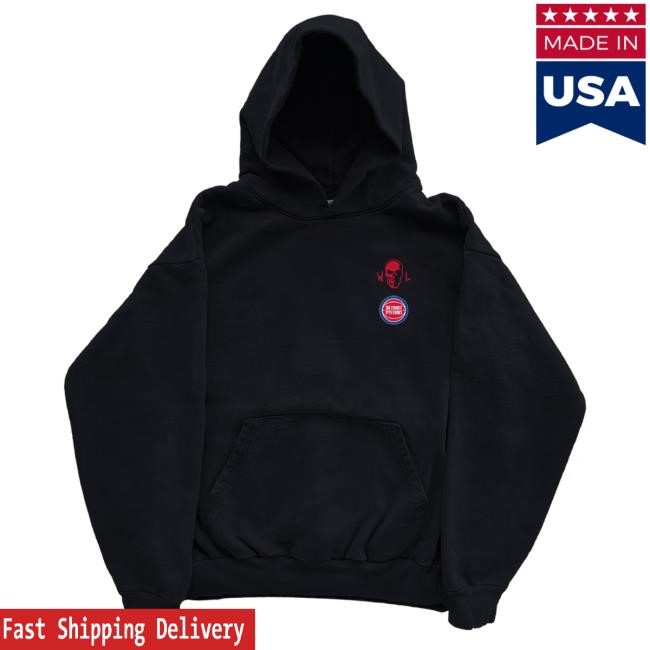 Detroit Horsepower Pullover Hoodie - Black | Warren Lotas Official NBA