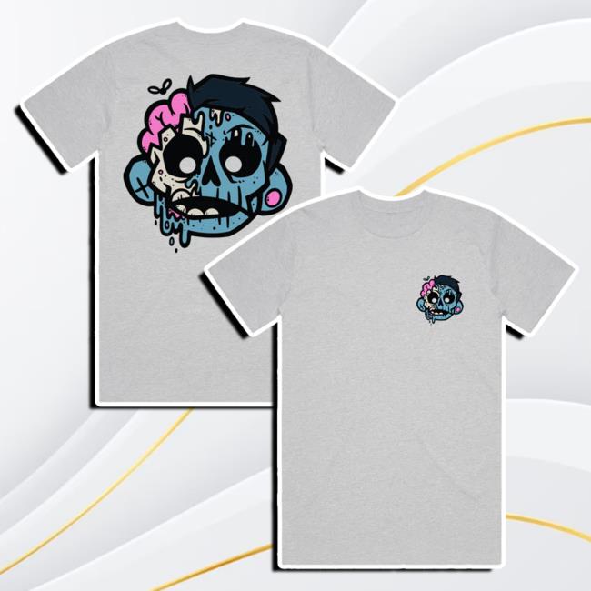 Official Zomboy Brain Dead Heather Gray Hot Shirt