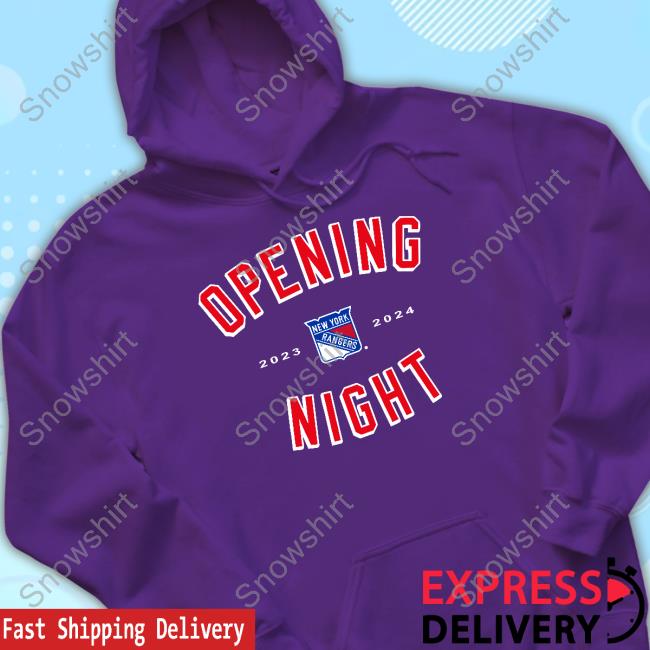 Official New York Rangers Opening Night 2023 2024 Long Sleeve Tee