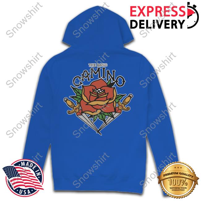 The Band Camino Merch Rose And Dagger T Shirt The Band Camino Merch Rose And Dagger T Shirt