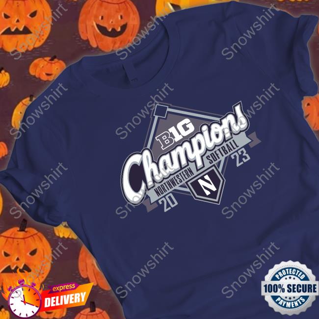 Northwestern Wildcats 2023 Big Ten Softball Regular Season Champions Tee