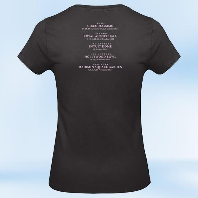 Official David Gilmour Store 2024 Luck And Strange Tour Collection David Gilmour London Event Top Shirt