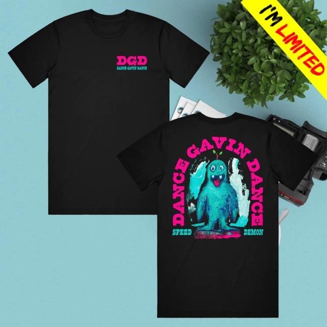 Official Dance Gavin Dance Merch Speed Demon - Black Tees DanceGavinDance
