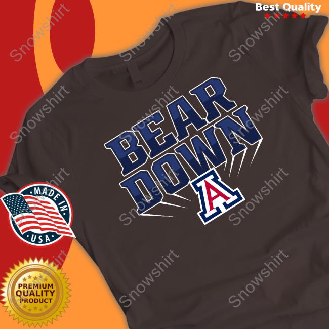 NCAA Merch Arizona Wildcats Bear Down Sweatshirt NCAA Merch Arizona Wildcats Bear Down Shirt