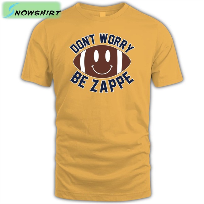 Don't Worry Be Zappe Tank Top Barstool Sports