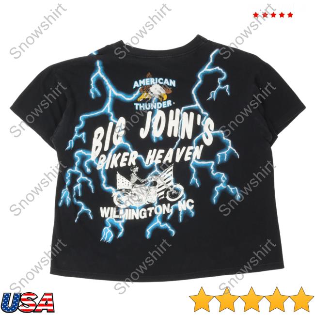 Official Justin Reed Vintage American Thunder Metal Head Tshirt Black Justinreed