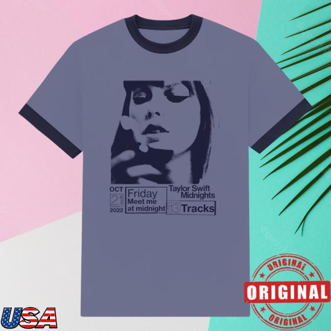 Official Taylor Swift Merch Store Shop Taylor Swift Midnights Ringer Shirt 2023 Taylorswift Apparel Clothing