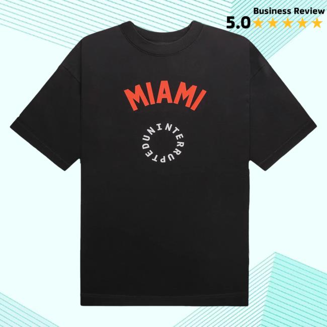 Official Maverick Carter Uninterrupted Clothing Store Shop Miami Circle Logo Shirt 2023 Black Mavcarter