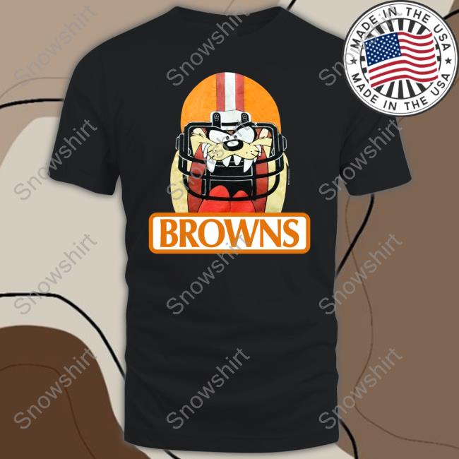 Jake Paul Cleveland Browns Tazmanian Taz Devil Helmet Shirt