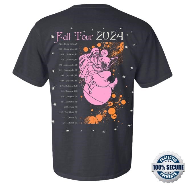 Official Billy Strings Merch Store Shop Billy Strings Cosmic Dragon Shirt 2025 with Dates (Brian Morgante / Flesh & Bone)