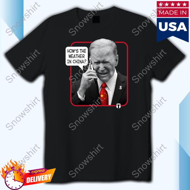 The Officer Tatum Weather Man Biden Long Sleeve New Shirt The Officer Tatum Store Weather Man Biden Long Sleeve Tee
