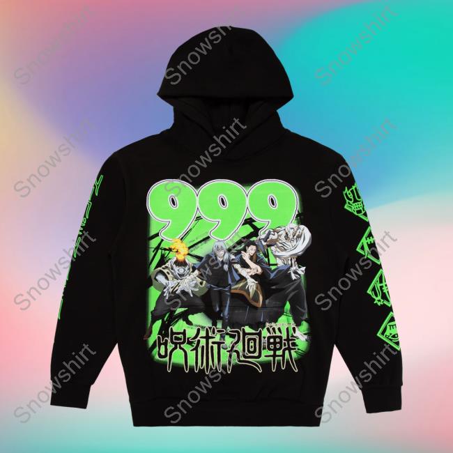 Official Juice Wrld 999Club Clothing Merch Store Shop 999 X Jjk Cursed Energy Sweaters