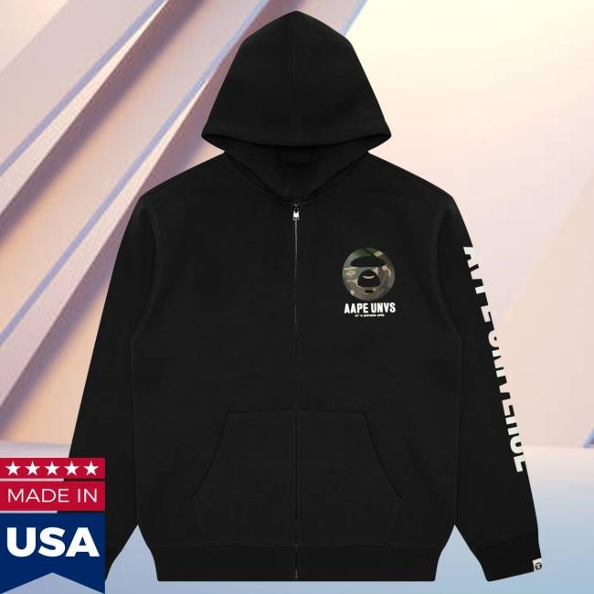 Bape Moonface Printed Zip Hoodie