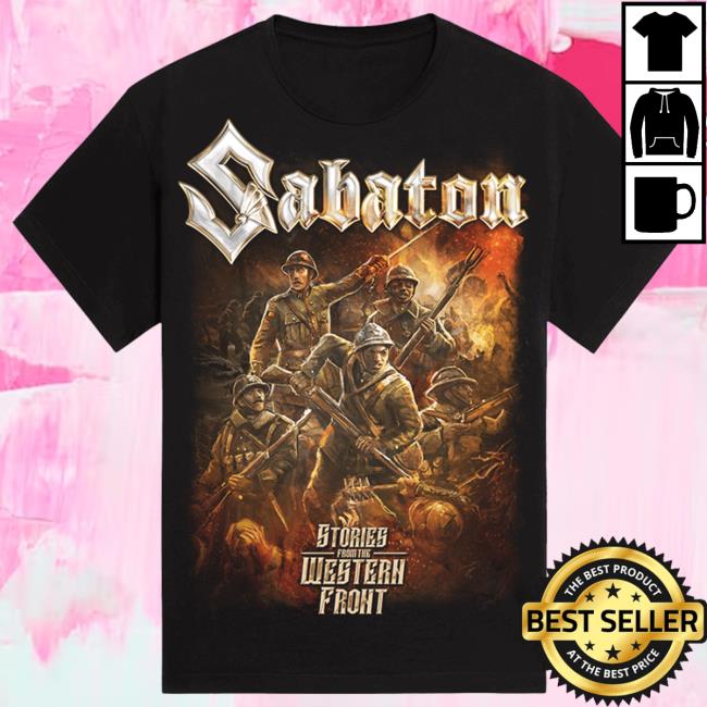Official Sabaton Merch Store Sabaton Stories From The Western Front Top Shirt Sabaton Shop
