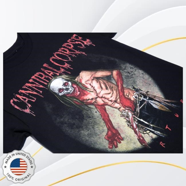 Official Cannibal Corpse Merch Cannibal Corpse Torture Killer Shirts (Black)