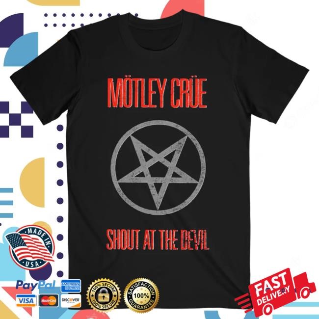 Official Motley Crue Merch Store Mötley Crüe Shout At The Devil Tracklist Shirts