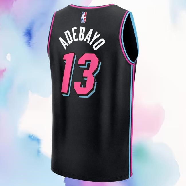 Adebayo NBA Basketball 2025/26 City Edition Youth Miami Heat Jersey
