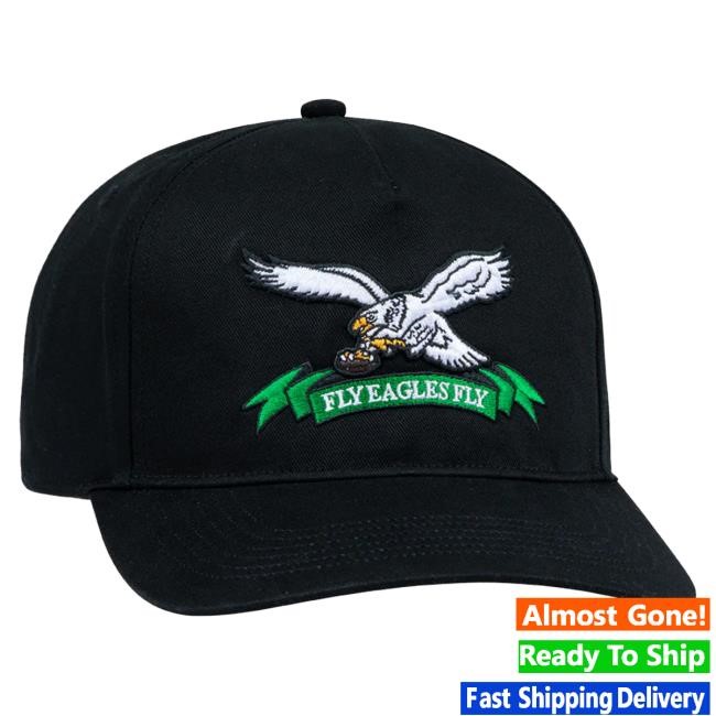 Official Golf Wang Merch Tyler The Creator Eagles Snapback Cap Black by Golf Wang x NFL