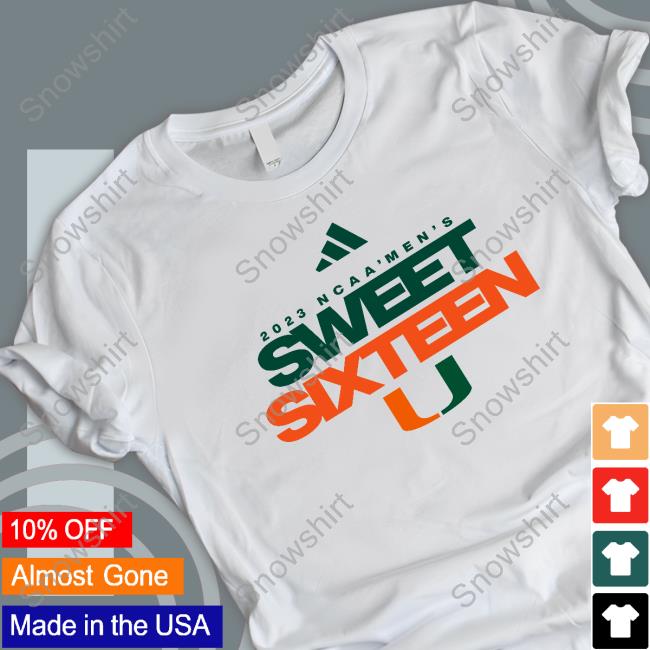 Official allCanes Miami Hurricanes 2023 Ncaa Sweet 16 Tee Shirt Miami Hurricanes 2023 Ncaa Sweet 16 T-Shirt