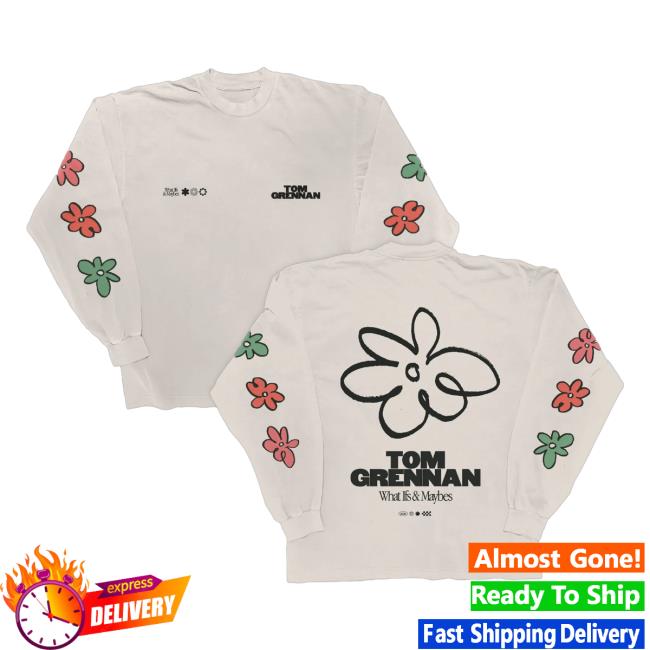 Official Tom Grennan What Ifs & Maybes White Long Sleeve T Shirt