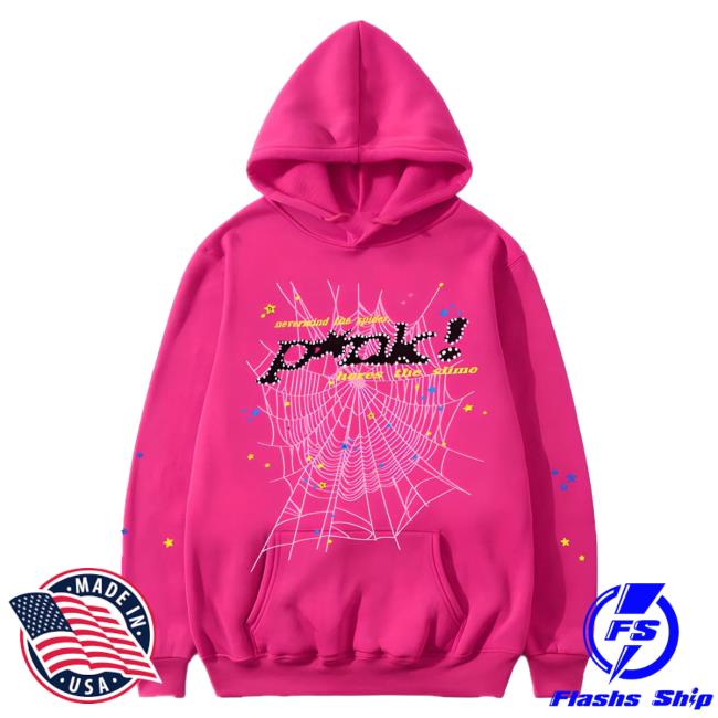 Official Sp5der Clothing Apparel Sp5der P*Nk Crewneck Pink Sp5der Merch Store Shop