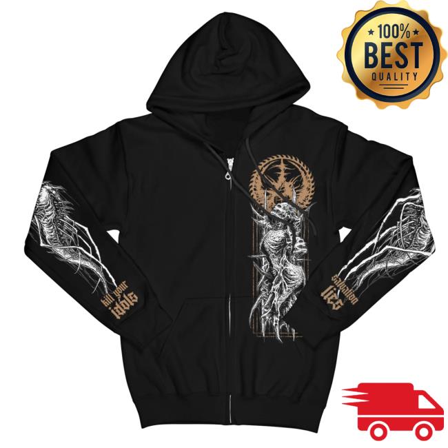 Official Indie Merch Store Shop Aborted "Kill Your Idols" Zip Hoodie IndieMerchStore