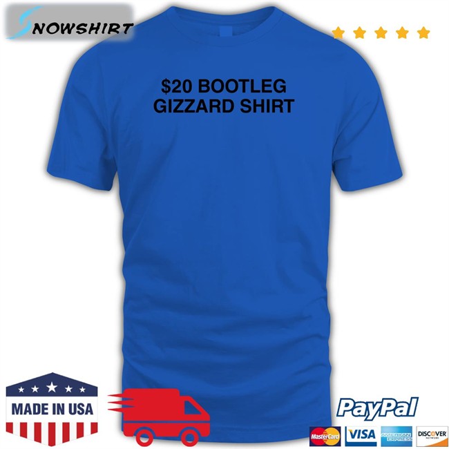 $20 Bootleg Gizzard Shirt T Shirt White