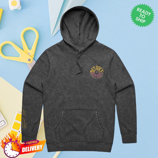 Official Sumerian Records Merch Des Rocs Dream Machine Mineral Wash Hooded Sweatshirt