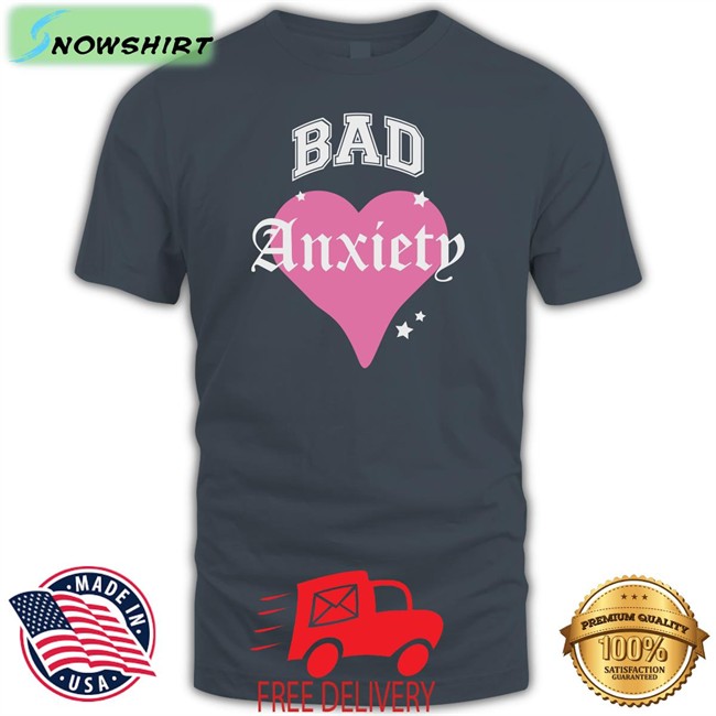 Bad Anxiety Heart Sweatshirt Megan Thee Stallion Store Bad Anxiety Heart Shirt Black