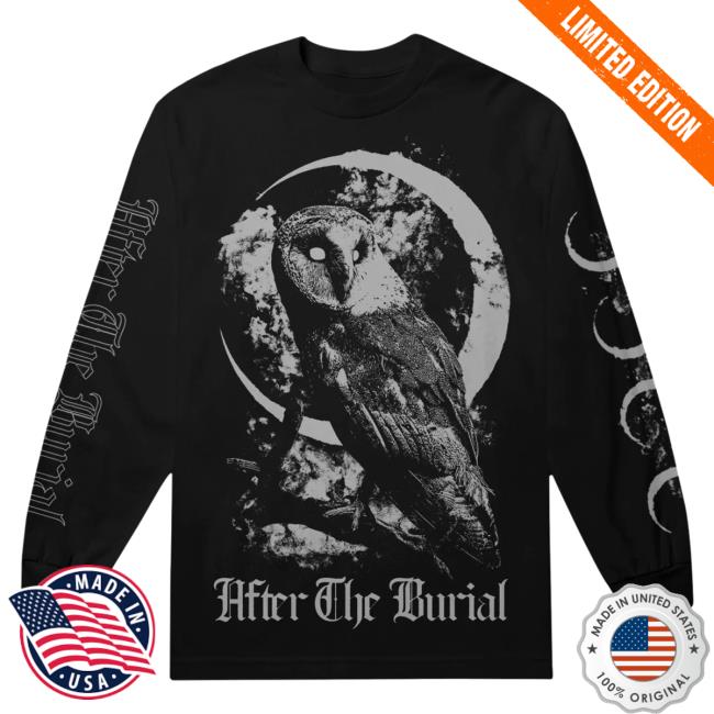 Official After The Burial Merch Nocturnal Black Long Sleeve Top Shirt