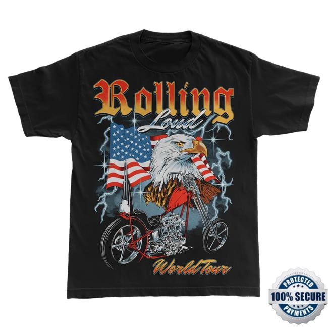 Official Rolling Loud Merch Store Shop Rolling Loud RL Majestic Black T Shirt RollingLoud