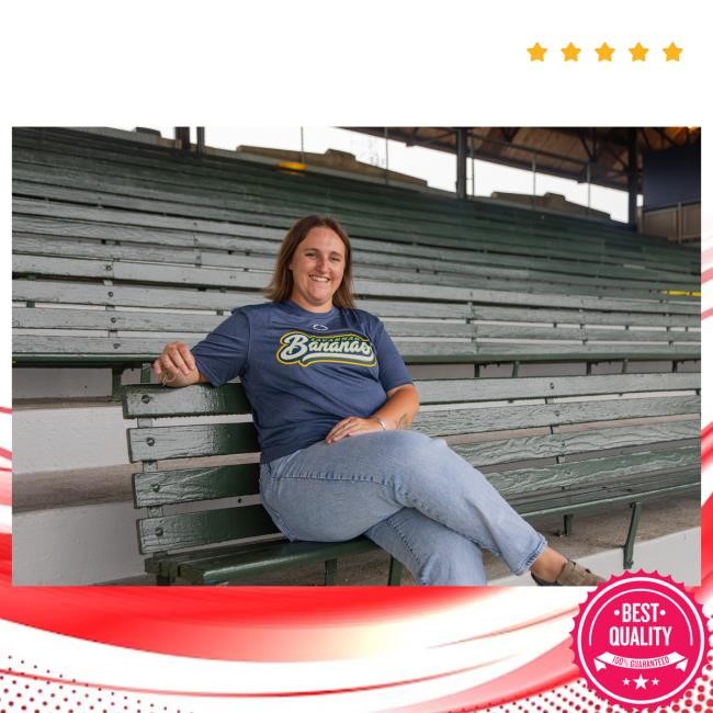 Official Savannah Bananas Merch Bananas EvoShield Script Short Sleeve Tech Tee SavannahBananas