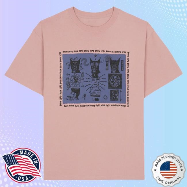 Brain Dead Mind Games Top Shirt - Mauve
