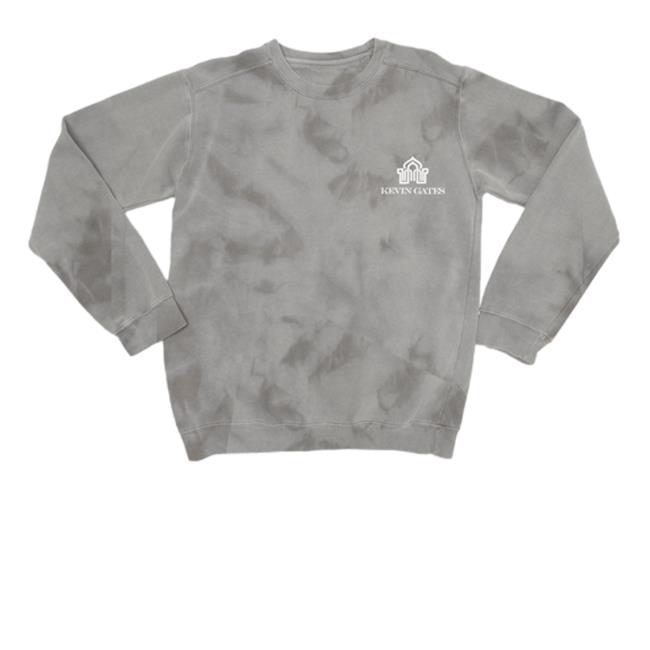 Kevin Gates Merch Logo Crystal Wash Kevin Gates Hooded Sweatshirt