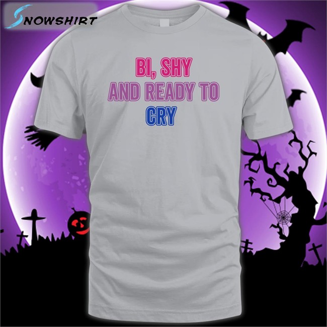 Secretkiwis Guiltipanda Bi Shy And Ready To Cry T Shirt Bi Shy And Ready To Cry Tank Top