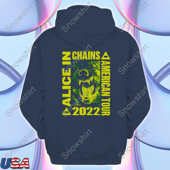 Official Alicein Chains Merch Zen 2022 Tour Pullover Hoodie Official Alicein Chains American Tour 2022 Pullover Hoodie