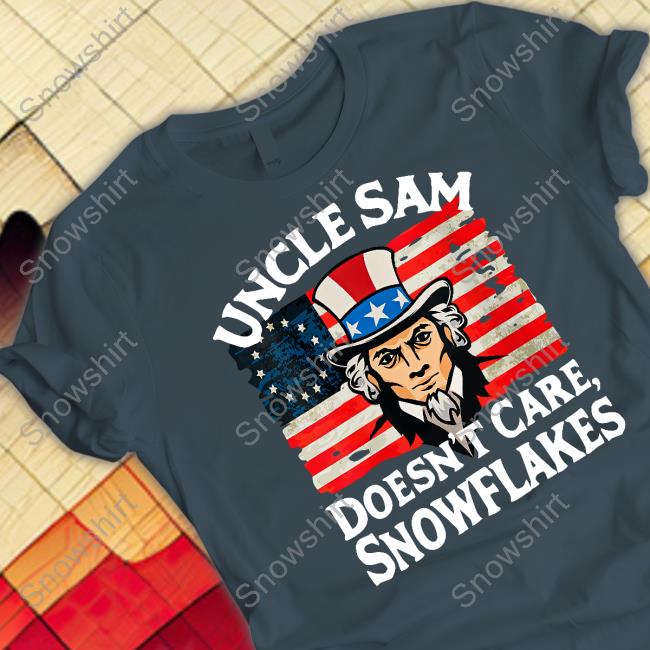 Uncle Sam Doesn't Care Snowflakes Long Sleeve T Shirt