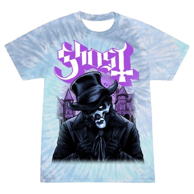 Official Ghost Merch Store Ghost Band Rock Skeletour Tie Dye Tee
