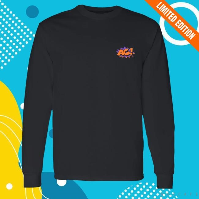 Official Atarashii Gakko Merch AG! Calling Black Long Sleeve T-Shirts