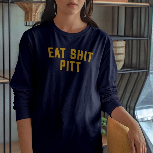 Eat Sht Pitt Shirt Barstool U Barstool Sports Eat Sht Pitt Hooded Sweatshirt
