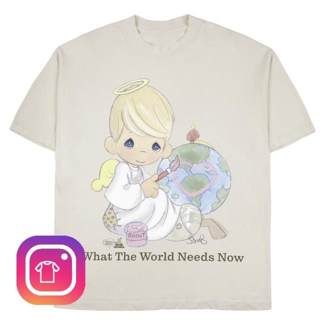 Official Online Ceramics Shop Precious Moments "What The World Needs Now" New Shirt