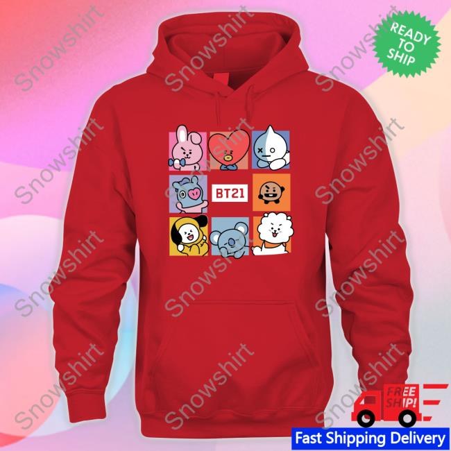 BT21 Long Sleeve Tee Space Jj Namedillegirl BT21 Sweatshirt