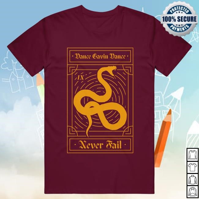Official Dance Gavin Dance Merch Snake Tarot Maroon Top Shirt DanceGavinDance