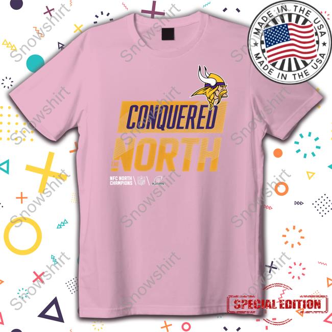 Minnesota Vikings Conquered The North T Shirts Nfc North Champs Official Minnesota Vikings Conquered The North Shirts