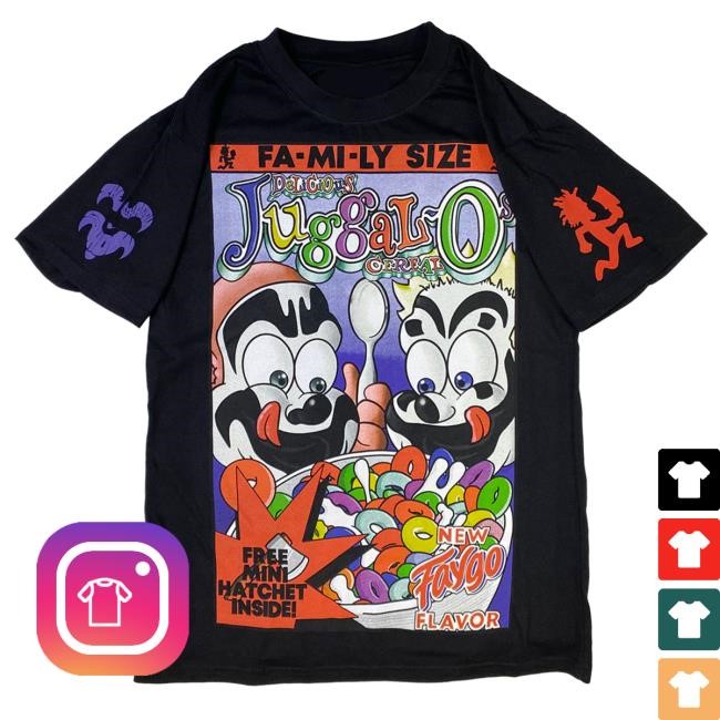 Official Icp Merch Store Insane Clown Posse Juggal-O's Tshirt